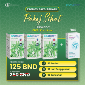 PAKEJ SIHAT 3 KOTAK FREE 1 POSTBIOTIC